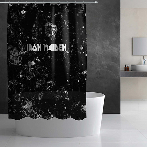 Шторка для ванной Iron Maiden black ice / 3D-принт – фото 2