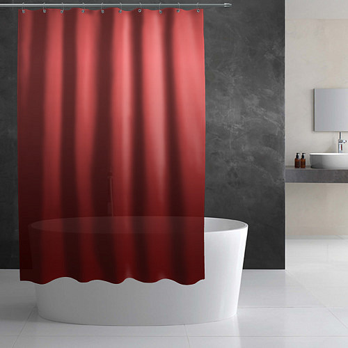 Шторка для ванной Оттенок розовый антик градиент / 3D-принт – фото 2
