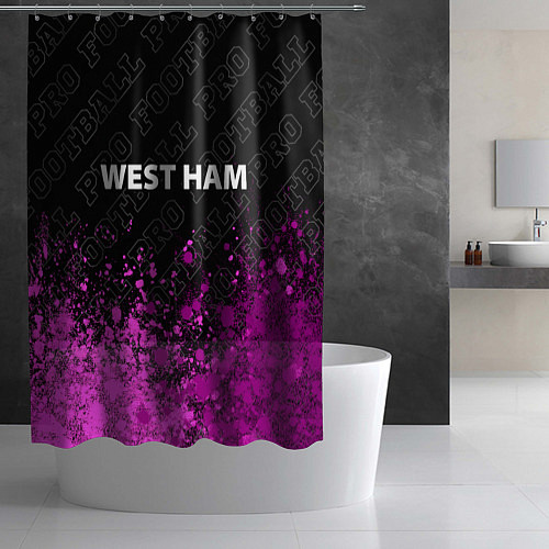 Шторка для ванной West Ham pro football посередине / 3D-принт – фото 2