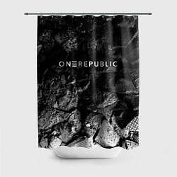 Шторка для душа OneRepublic black graphite, цвет: 3D-принт