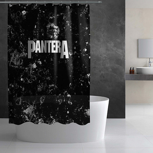 Шторка для ванной Pantera black ice / 3D-принт – фото 2