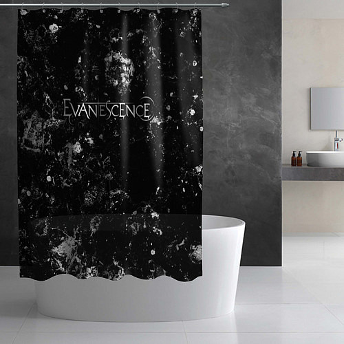 Шторка для ванной Evanescence black ice / 3D-принт – фото 2