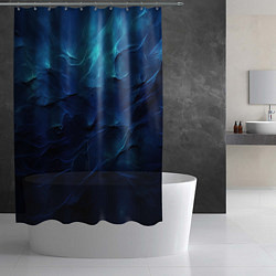 Шторка для душа Абстрактные волны глубины, цвет: 3D-принт — фото 2