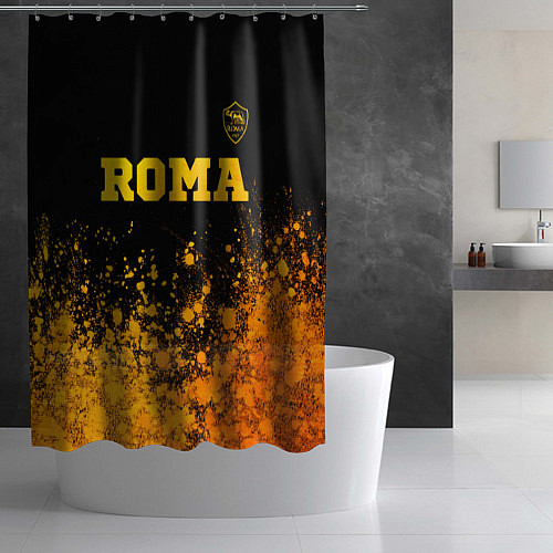 Шторка для ванной Roma - gold gradient посередине / 3D-принт – фото 2