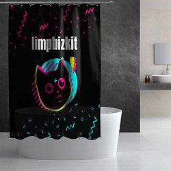 Шторка для душа Limp Bizkit - rock star cat, цвет: 3D-принт — фото 2
