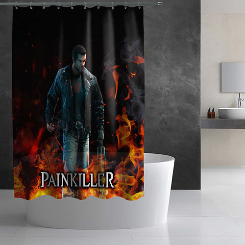 Шторка для ванной Painkiller - Daniel Garner / 3D-принт – фото 2