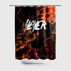 Шторка для душа Slayer red lava, цвет: 3D-принт
