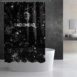 Шторка для душа Radiohead black ice, цвет: 3D-принт — фото 2