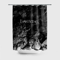 Шторка для душа Evanescence black graphite, цвет: 3D-принт