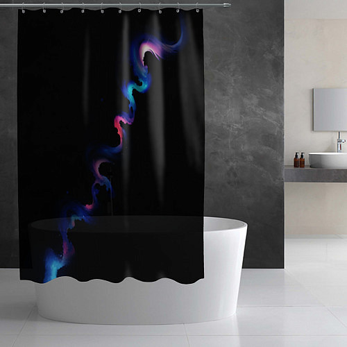 Шторка для ванной Звёздный дым / 3D-принт – фото 2