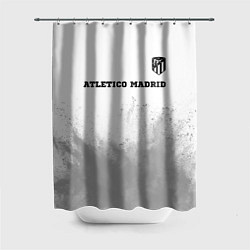 Шторка для душа Atletico Madrid sport на светлом фоне посередине, цвет: 3D-принт