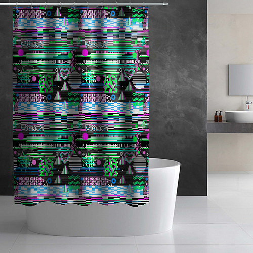 Шторка для ванной Abstract color pattern / 3D-принт – фото 2