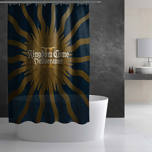 Шторка для ванной Kingdom come 2 deliverance key art / 3D-принт – фото 2