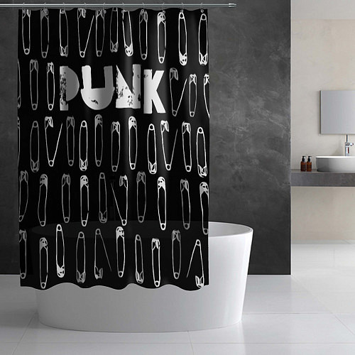 Шторка для ванной Punk pins / 3D-принт – фото 2