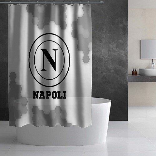 Шторка для ванной Napoli sport на светлом фоне / 3D-принт – фото 2