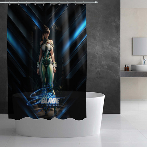 Шторка для ванной Stellar Blade Eve в полный рост / 3D-принт – фото 2