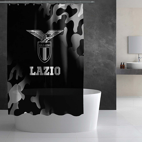 Шторка для ванной Lazio sport на темном фоне / 3D-принт – фото 2