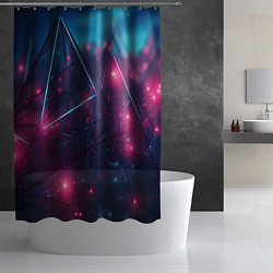 Шторка для душа Конструкция с ярким свечением, цвет: 3D-принт — фото 2