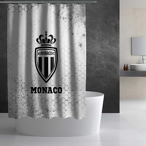 Шторка для ванной Monaco sport на светлом фоне / 3D-принт – фото 2