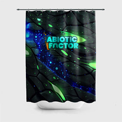 Шторка для душа Abiotic Factor logo bright neon, цвет: 3D-принт