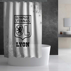 Шторка для душа Lyon sport на светлом фоне, цвет: 3D-принт — фото 2