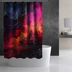Шторка для душа Яркий абстрактный путь, цвет: 3D-принт — фото 2
