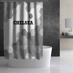 Шторка для душа Chelsea sport на светлом фоне посередине, цвет: 3D-принт — фото 2