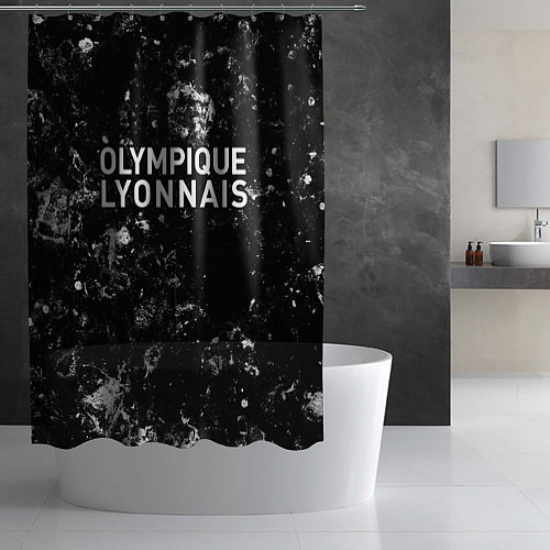 Шторка для ванной Lyon black ice / 3D-принт – фото 2