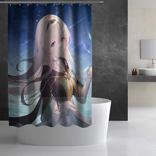 Шторка для ванной Honkai Star Rail Firefly smile / 3D-принт – фото 2