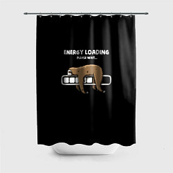 Шторка для душа Energy loading - please wait, цвет: 3D-принт
