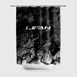 Шторка для душа Lifan black graphite, цвет: 3D-принт