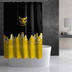 Шторка для душа Боевой отряд Полный провал Fighter D, цвет: 3D-принт — фото 2