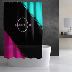 Шторка для душа Starfield neon, цвет: 3D-принт — фото 2