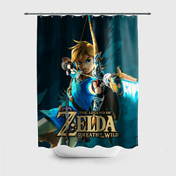 Шторка для душа Zelda - Link, цвет: 3D-принт