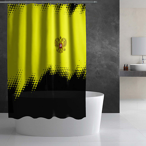 Шторка для ванной Российская империя краски герб / 3D-принт – фото 2
