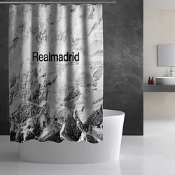 Шторка для душа Real Madrid white graphite, цвет: 3D-принт — фото 2