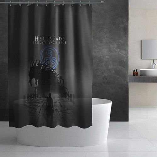 Шторка для ванной Hellblade - Sign / 3D-принт – фото 2