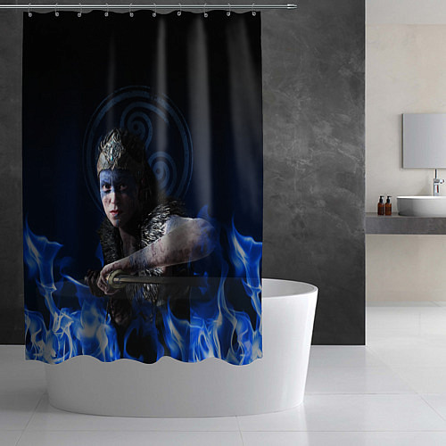 Шторка для ванной Senua - Hellblade / 3D-принт – фото 2