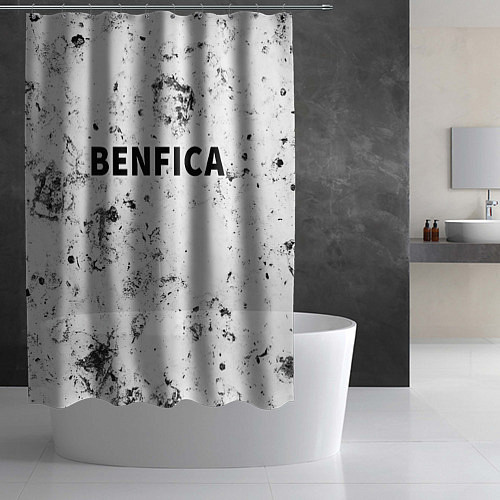 Шторка для ванной Benfica dirty ice / 3D-принт – фото 2
