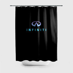 Шторка для душа Infiniti logo neon, цвет: 3D-принт