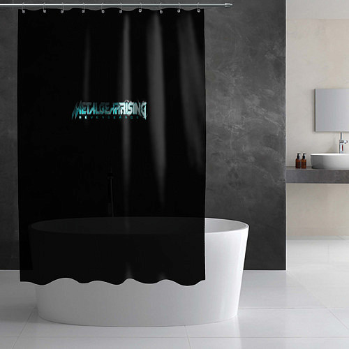 Шторка для ванной Metal gear rising logo / 3D-принт – фото 2