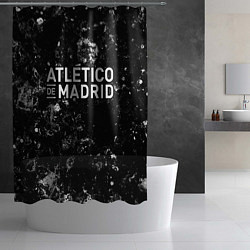 Шторка для душа Atletico Madrid black ice, цвет: 3D-принт — фото 2