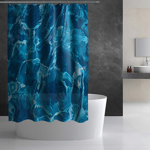 Шторка для ванной Текстура океана / 3D-принт – фото 2