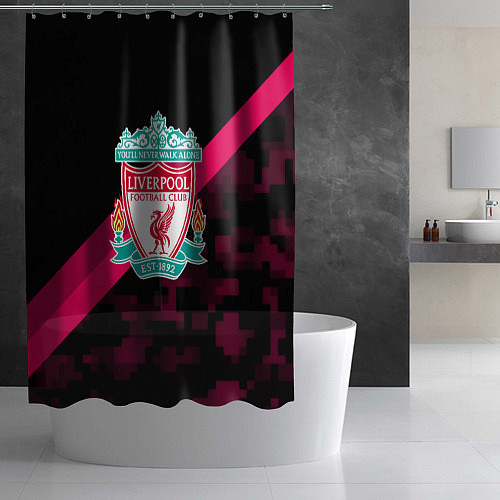 Шторка для ванной Liverpool sport fc club / 3D-принт – фото 2