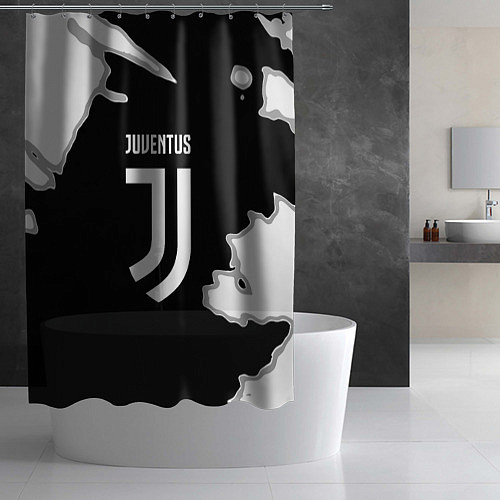 Шторка для ванной Juventus fc краски / 3D-принт – фото 2