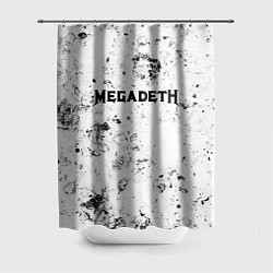 Шторка для душа Megadeth dirty ice, цвет: 3D-принт