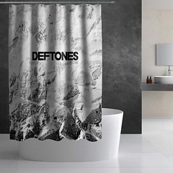 Шторка для душа Deftones white graphite, цвет: 3D-принт — фото 2