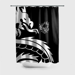 Шторка для душа Samurai dragon steel japan, цвет: 3D-принт