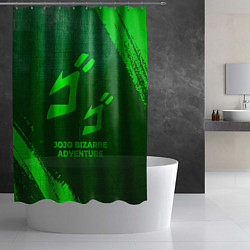 Шторка для душа JoJo Bizarre Adventure - green gradient, цвет: 3D-принт — фото 2
