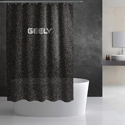 Шторка для душа Geely тёмно-серый текстура, цвет: 3D-принт — фото 2